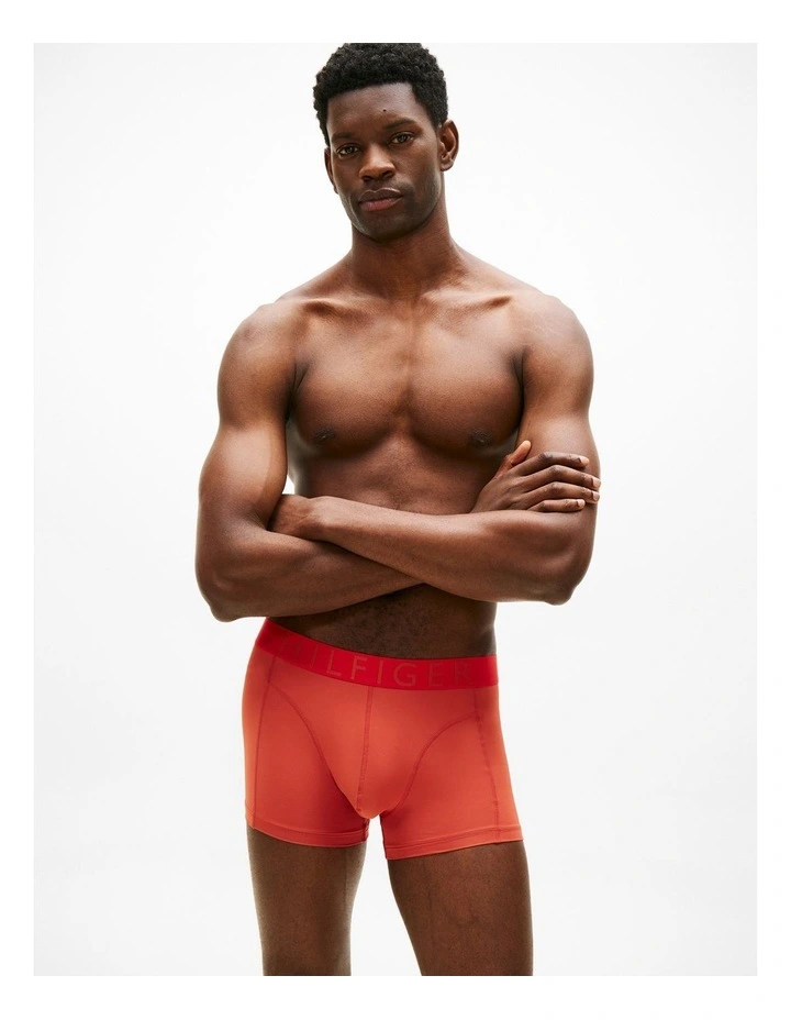 3-Pack Logo Waistband Cooling Microfibre Trunks in Assorted image 2