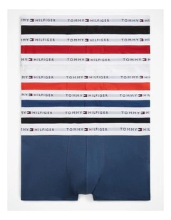 7-Pack Signature Logo Waistband Trunks in Multi
