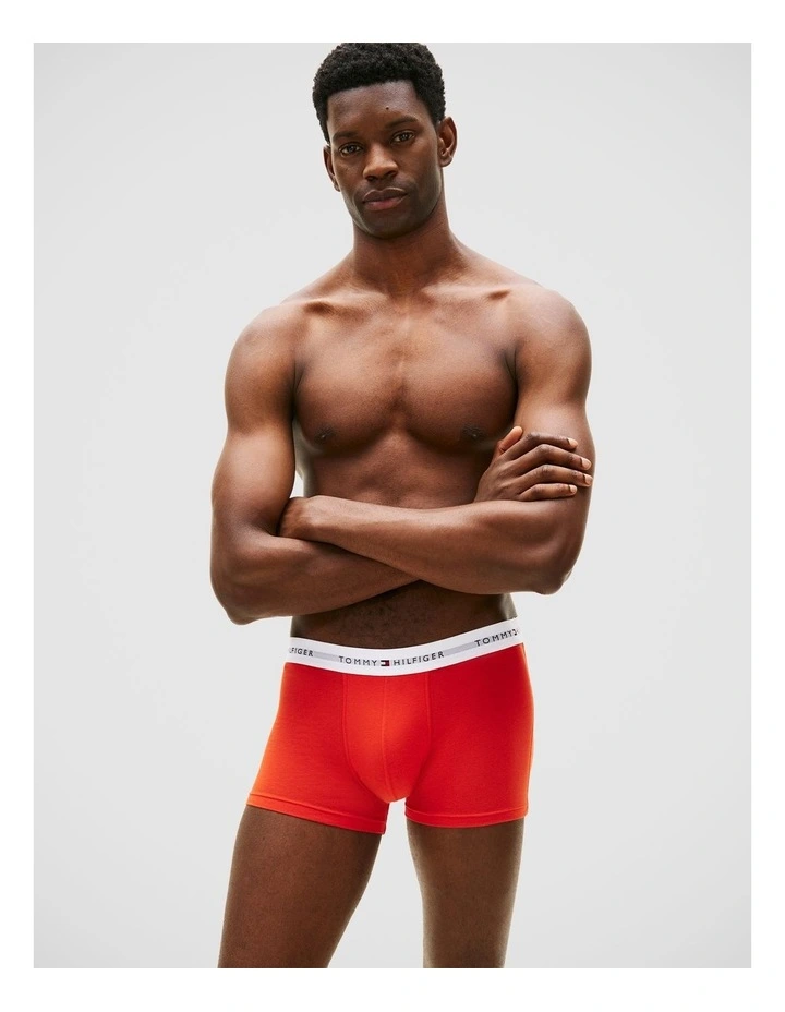 7-Pack Signature Logo Waistband Trunks in Multi image 6