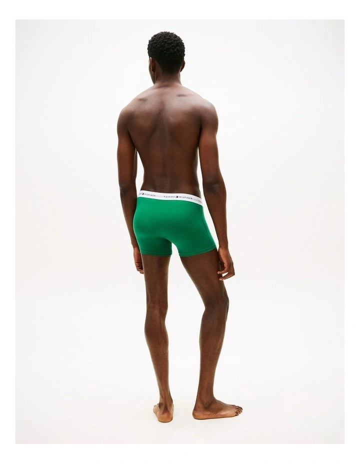 3-Pack Signature Repeat Logo Waistband Trunks in Assorted image 5