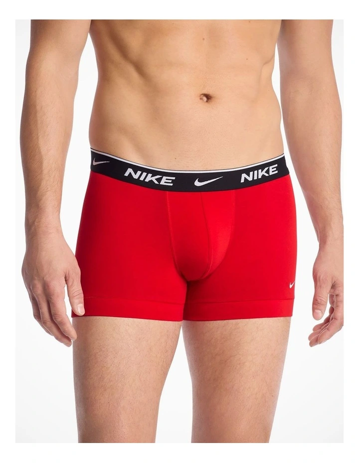 Essential Cotton Trunks 5 Pack in Multi image 2