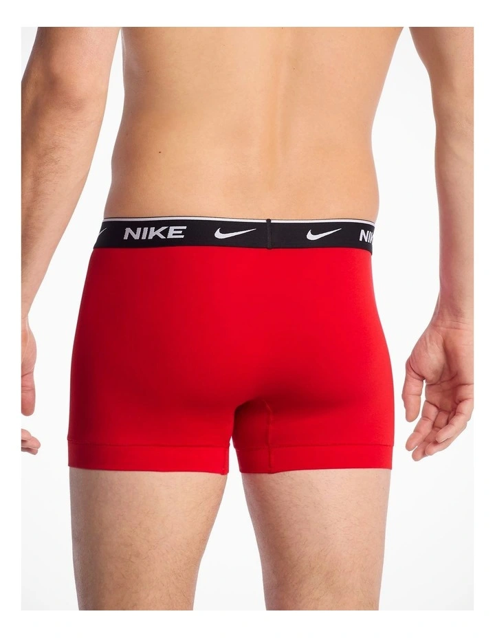 Essential Cotton Trunks 5 Pack in Multi image 3