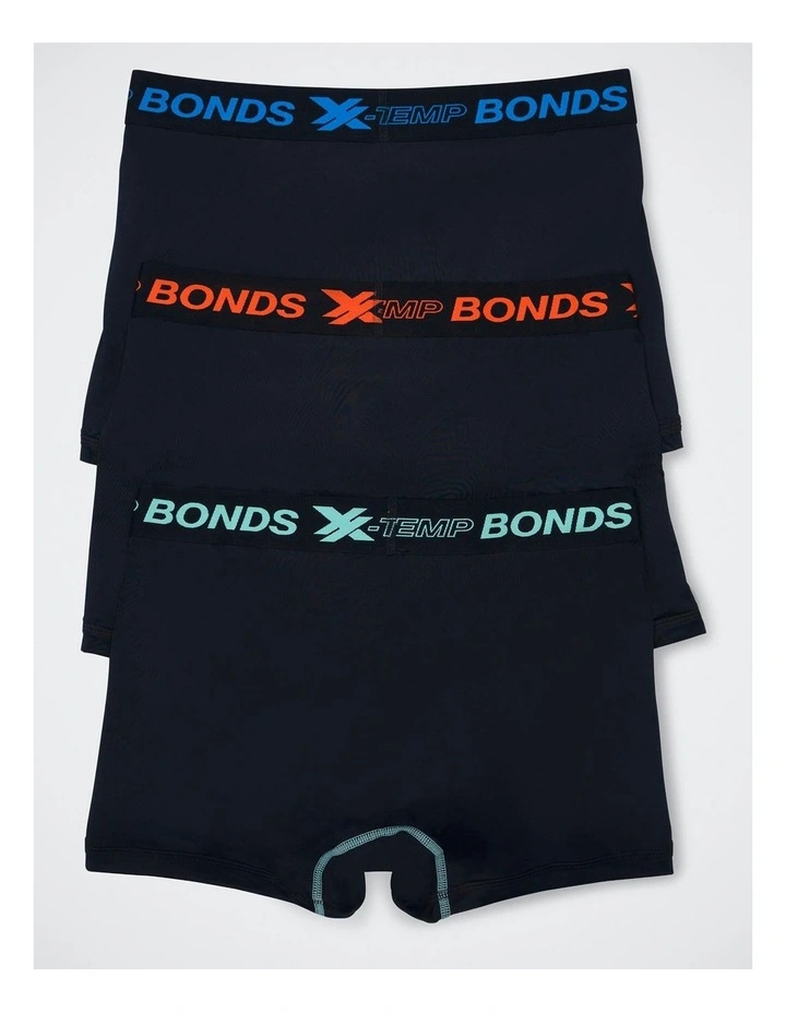 X-Temp Micro Trunk 3 Pack in Nu Black / Burnt Tangerine, Sorority Blues, Fresh Foam image 4