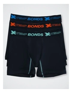 X-Temp Micro Mid Trunk 3 Pack in Nu Black / Fresh Foam, Sorority Blues, Burnt Tangerine