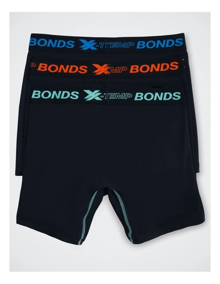 X-Temp Micro Mid Trunk 3 Pack in Nu Black / Fresh Foam, Sorority Blues, Burnt Tangerine image 4