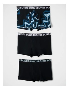 Classic Trunk 3 Pack in Marble Wave, Nu Black / Blair Blue, Nu Black