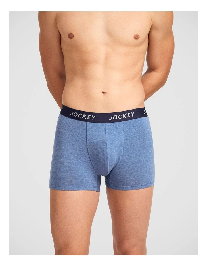 3 Pack Comfort Classic Plain Bamboo Trunks image 2