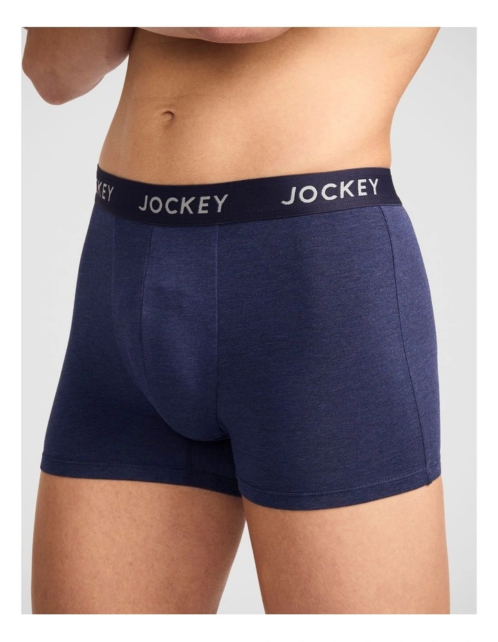 3 Pack Comfort Classic Plain Bamboo Trunks image 4