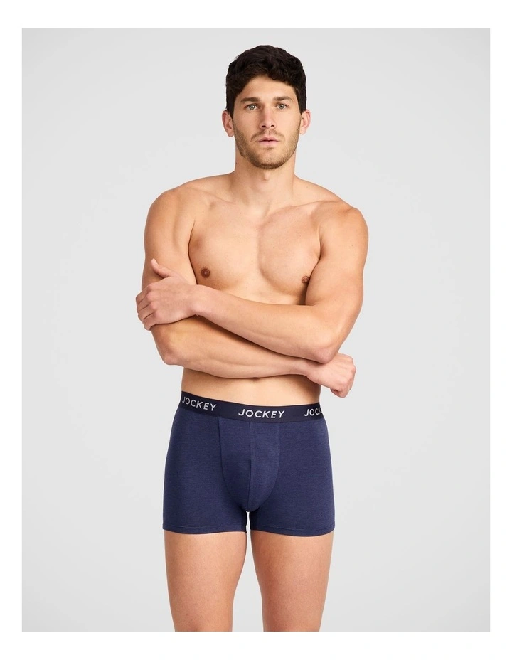 3 Pack Comfort Classic Plain Bamboo Trunks image 5
