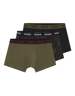 3 Pack Triplet Design Cotton Stretch Trunks