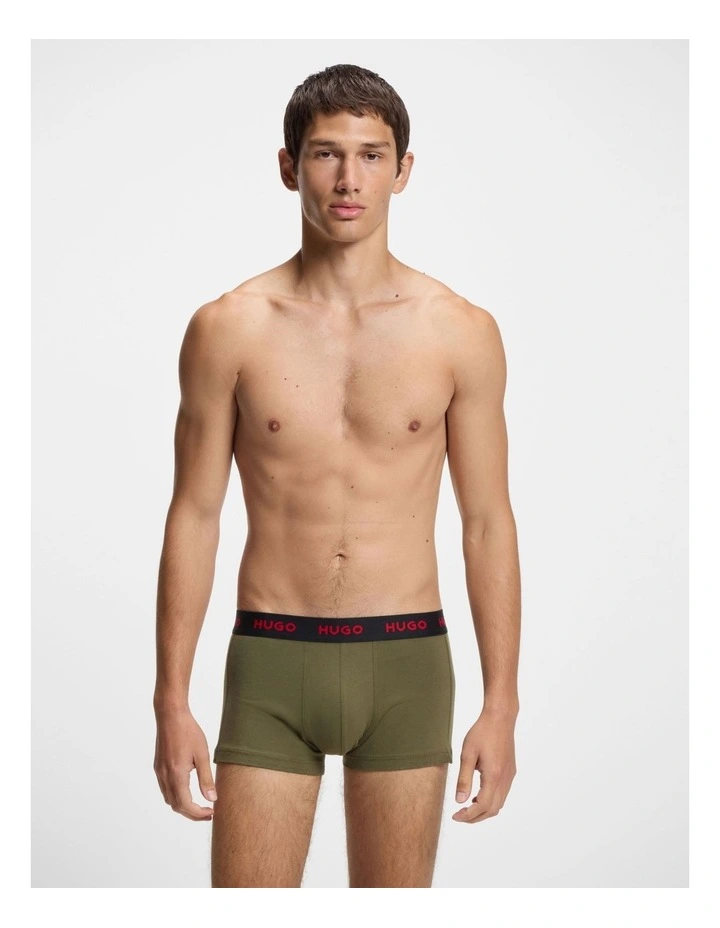 3 Pack Triplet Design Cotton Stretch Trunks image 2