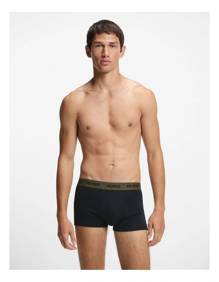 3 Pack Triplet Design Cotton Stretch Trunks image 5