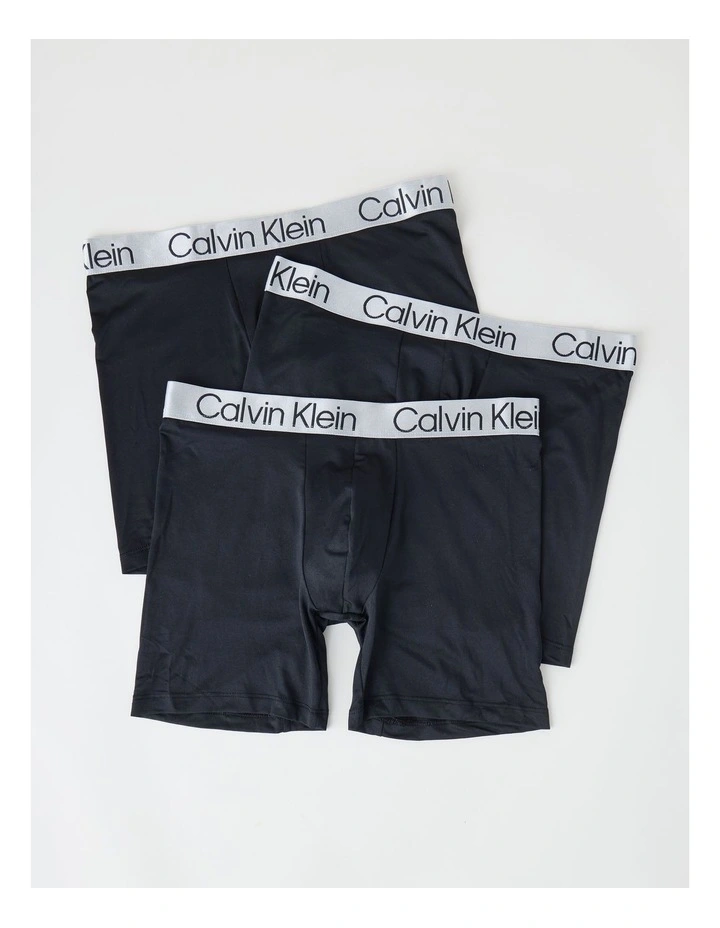 Chromatic Boxer Briefs 3 Pack in Black image 1