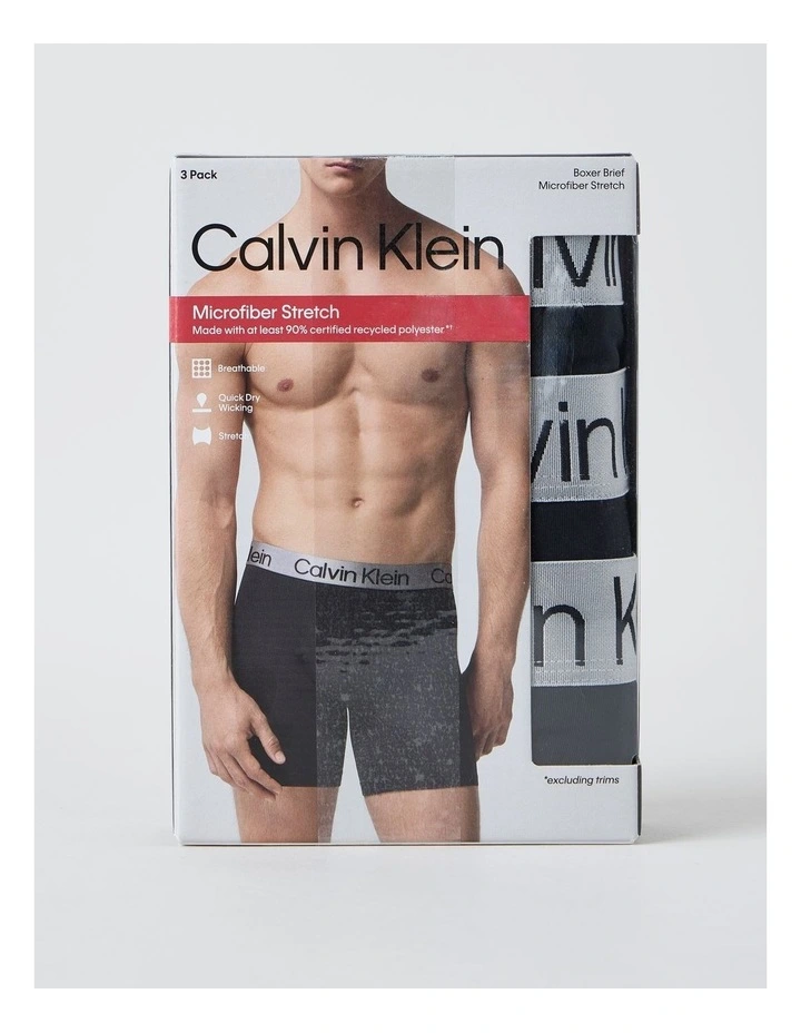 Chromatic Boxer Briefs 3 Pack in Black image 3