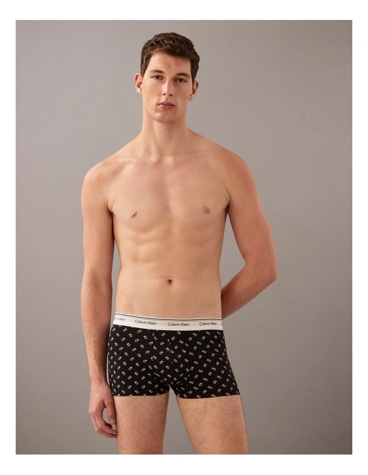 Cotton Stretch Balance Trunks 3 Pack in Multi image 2