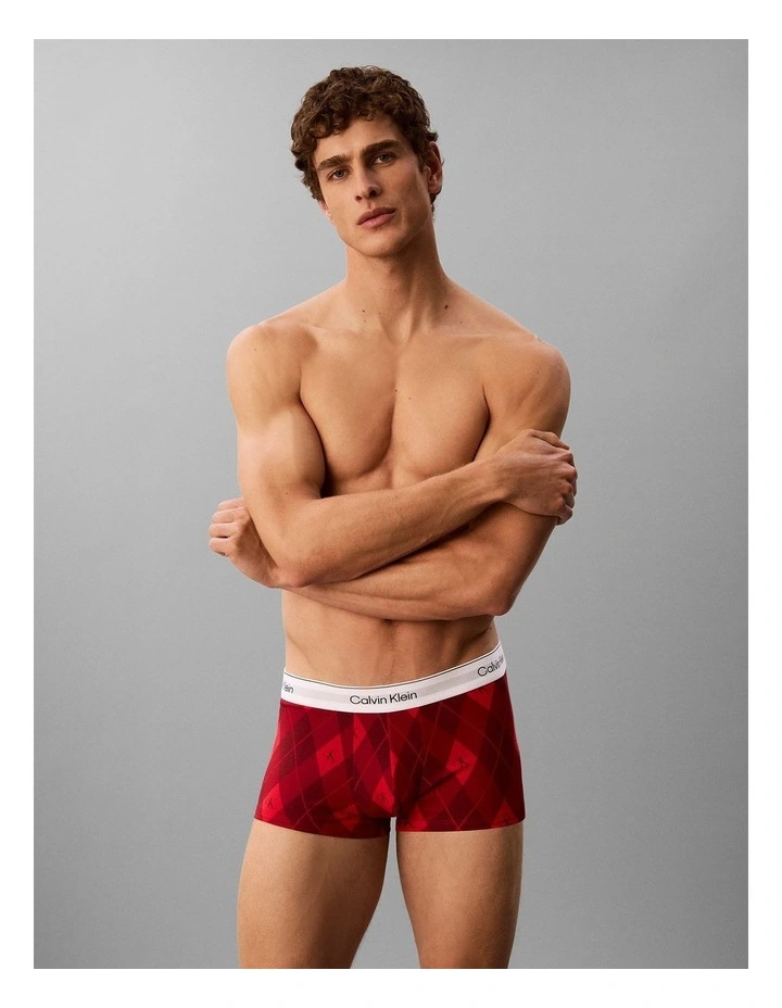 Icon Cotton Stretch Low Rise Trunk 3 Pack in Multi image 2