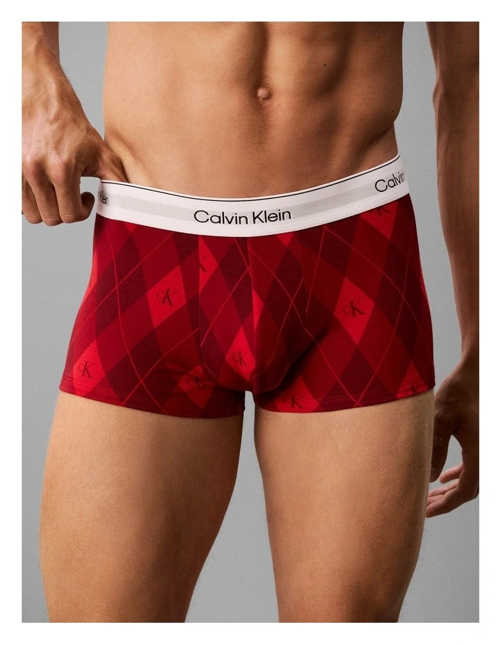 Icon Cotton Stretch Low Rise Trunk 3 Pack in Multi image 5