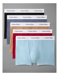 Icon Cotton Stretch Trunks 5 Pack in Multi