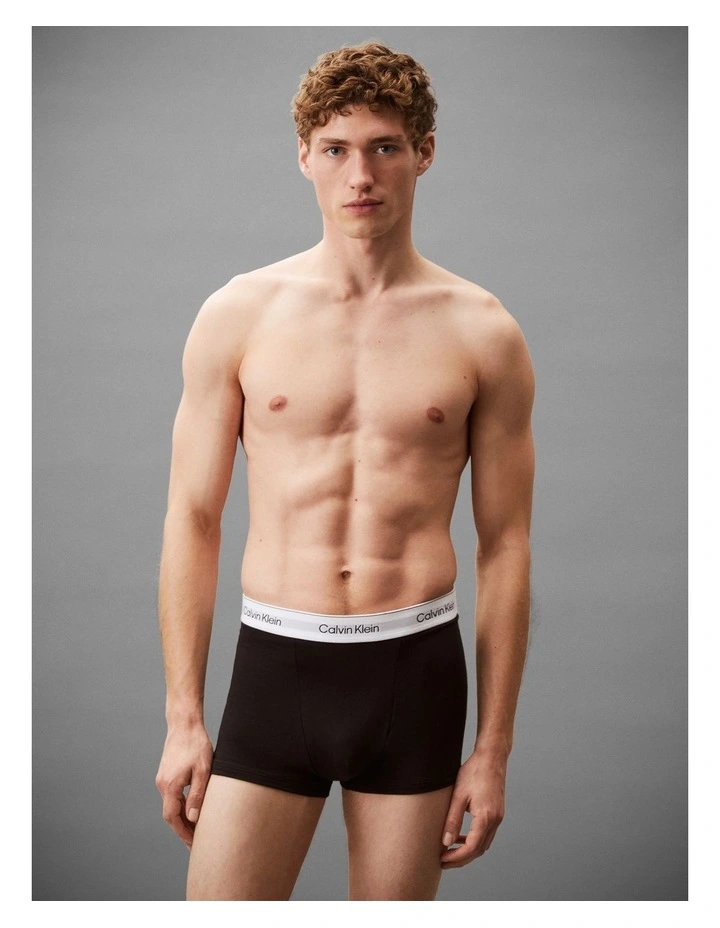 Icon Cotton Stretch Trunks 5 Pack in Multi image 2