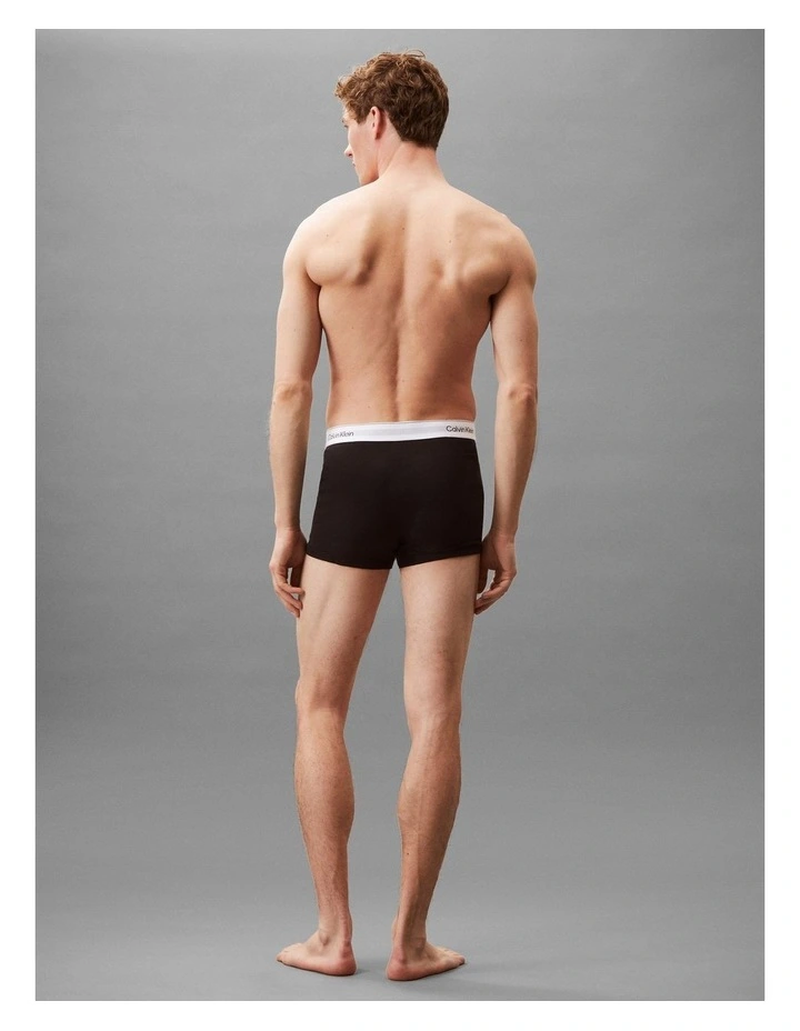 Icon Cotton Stretch Trunks 5 Pack in Multi image 3