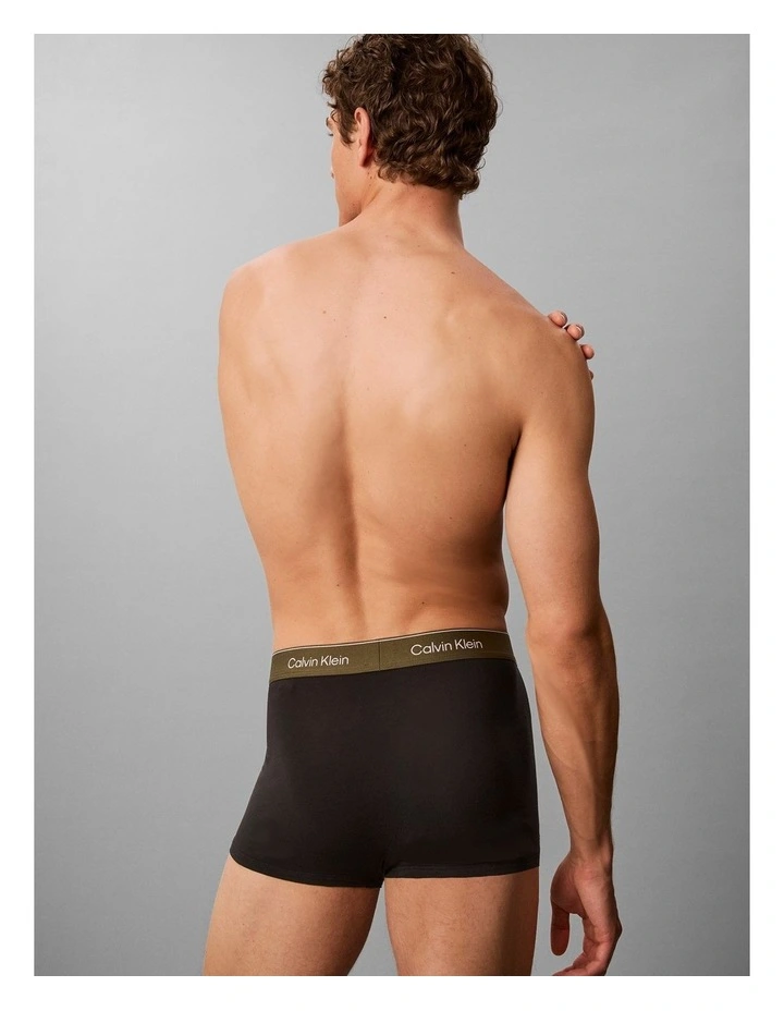 Icon Cotton Stretch Trunks 5 Pack in Multi image 3