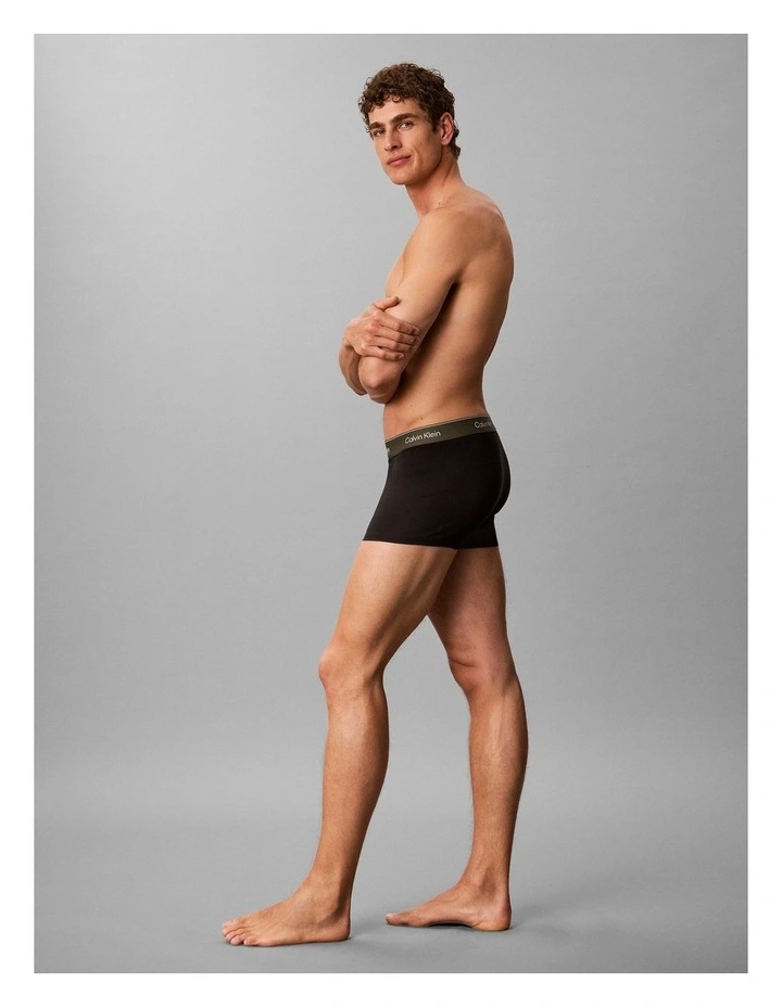 Icon Cotton Stretch Trunks 5 Pack in Multi image 4