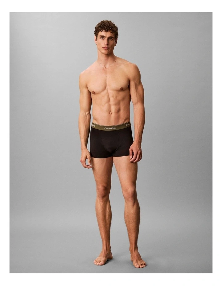 Icon Cotton Stretch Trunks 5 Pack in Multi image 6