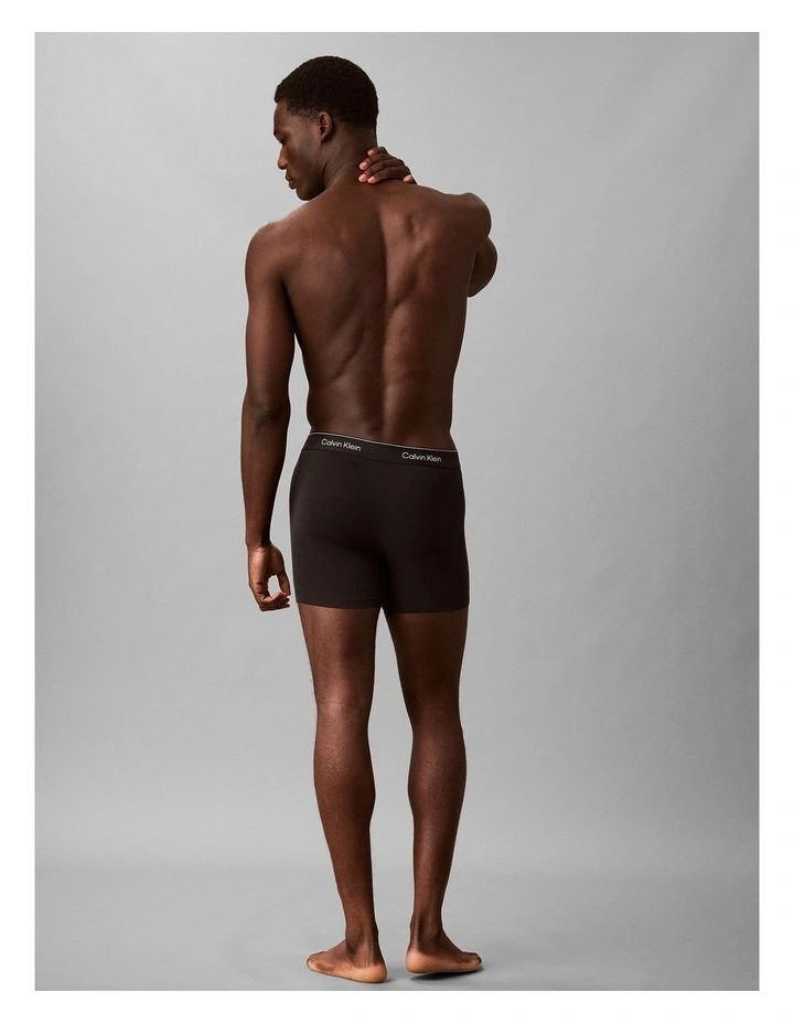 Icon Cotton Stretch Boxer Briefs 5 Pack in Multi image 3