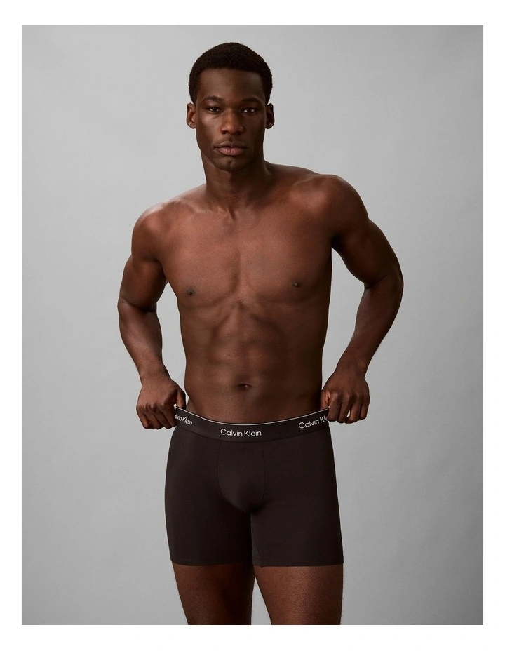 Icon Cotton Stretch Boxer Briefs 5 Pack in Multi image 5
