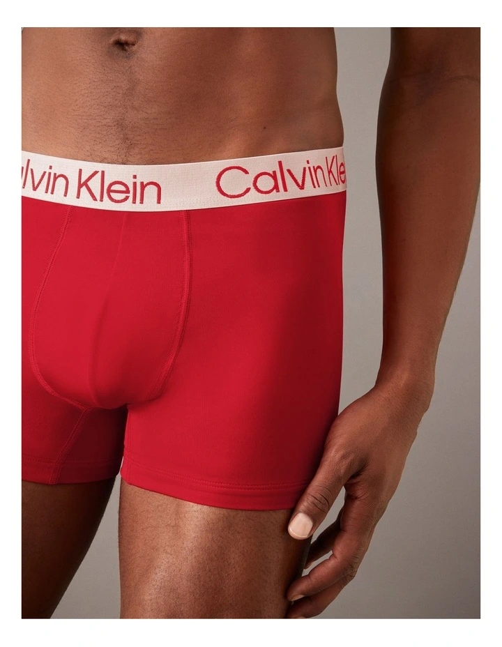 Chromatic Microfibre Trunks 4 Pack in Multi image 4
