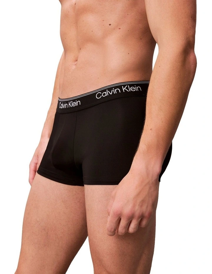 Micro Stretch Low Rise Trunks Black 3 Pack image 6
