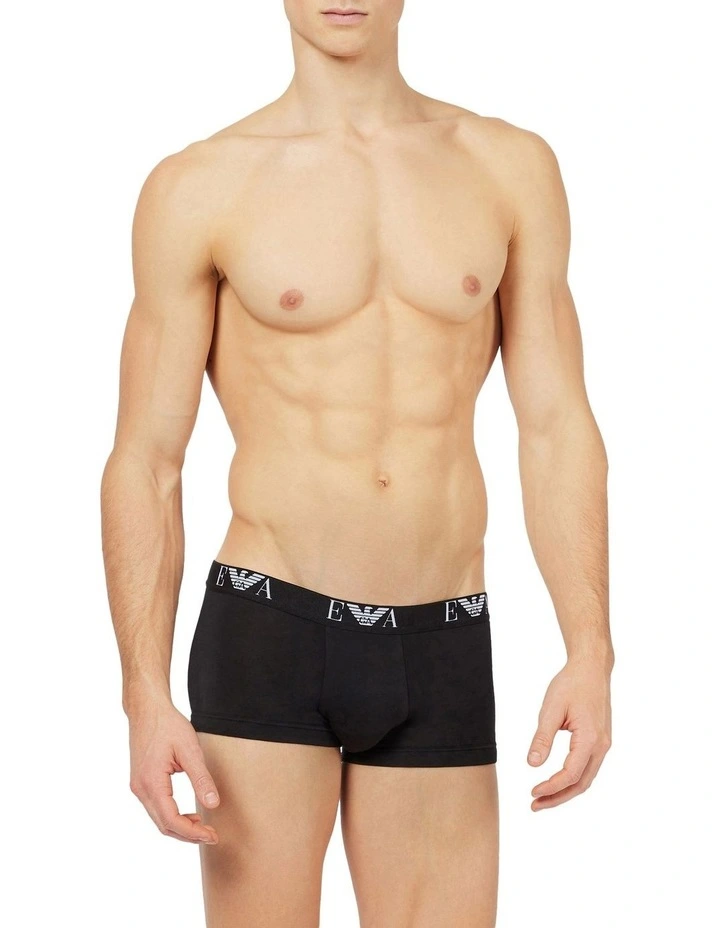 Three-Pack Of Boxer Briefs With Ea Logo Waistband in Black image 2