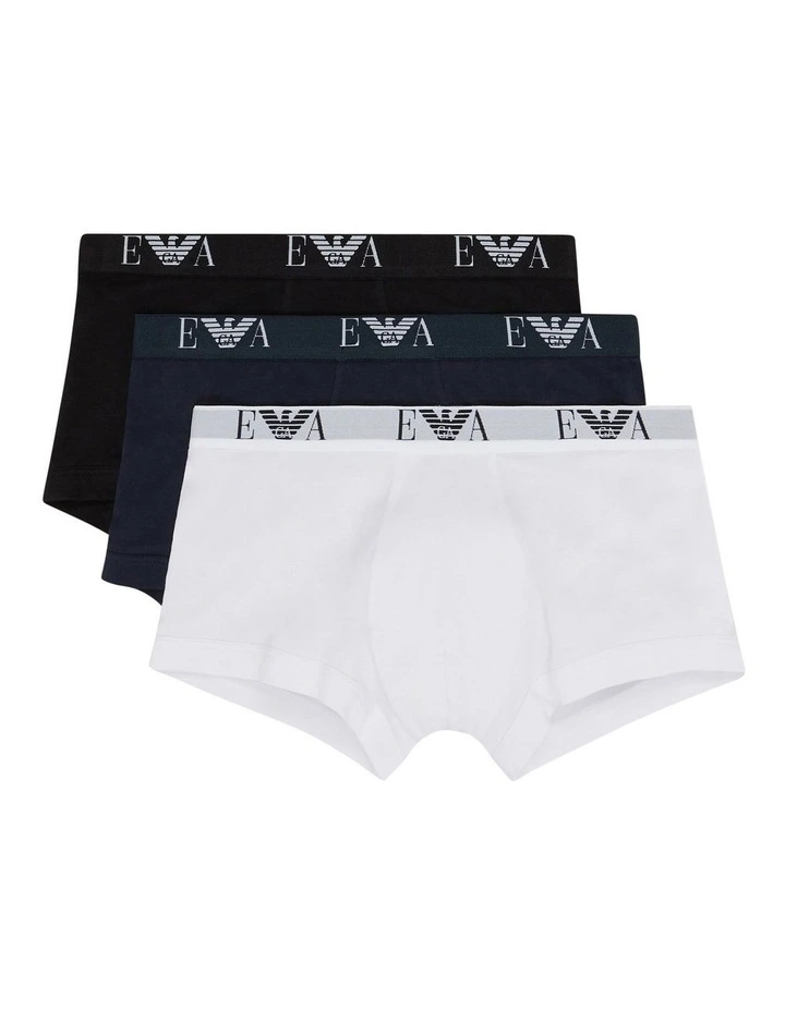 Three-Pack Of Boxer Briefs With Ea Logo Waistband in Multi image 1