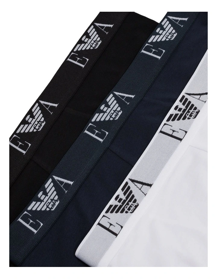 Three-Pack Of Boxer Briefs With Ea Logo Waistband in Multi image 4