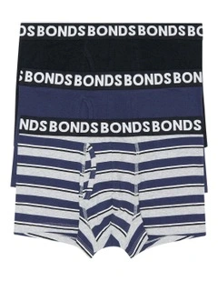 Everyday Stripe Trunks 3 Pack in Multi