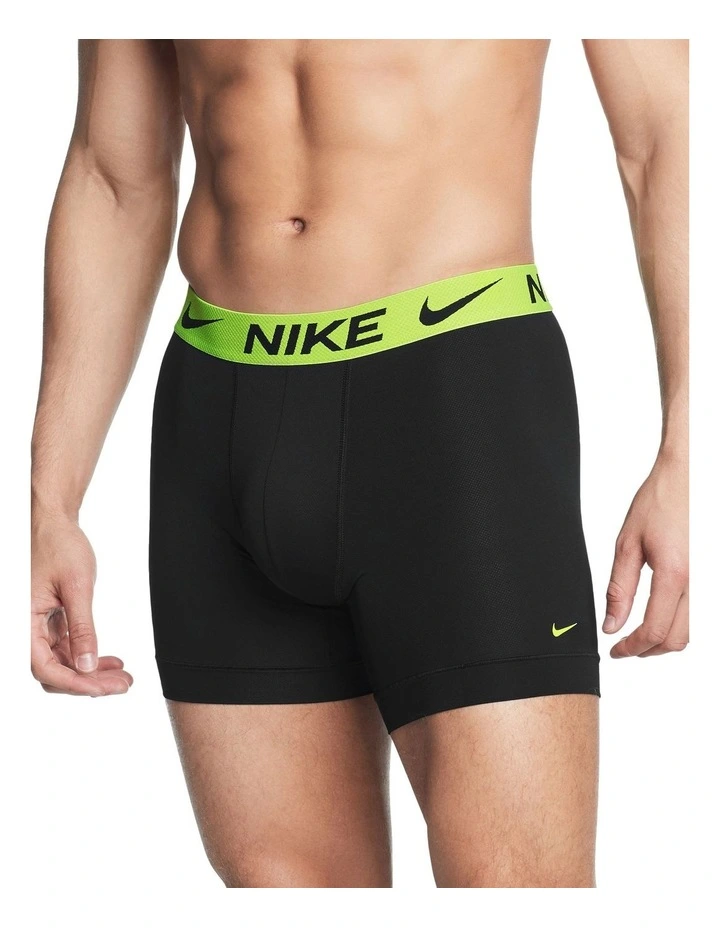 3 Pack Dri Fit ADV Essential Micro Boxer Briefs in Black image 2