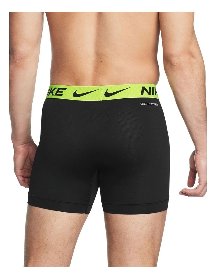 3 Pack Dri Fit ADV Essential Micro Boxer Briefs in Black image 3