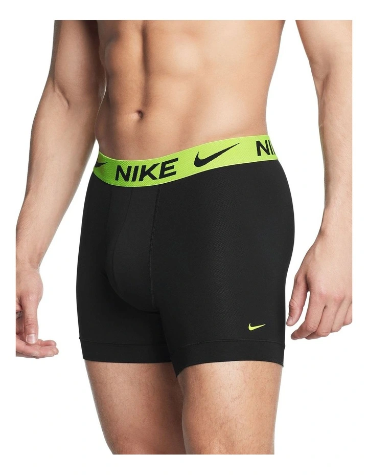 3 Pack Dri Fit ADV Essential Micro Boxer Briefs in Black image 4