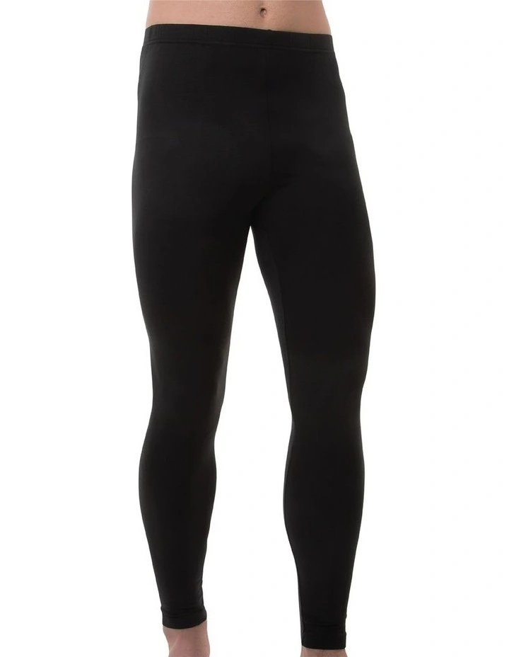 Heat Retention Long John Thermal in Black image 1