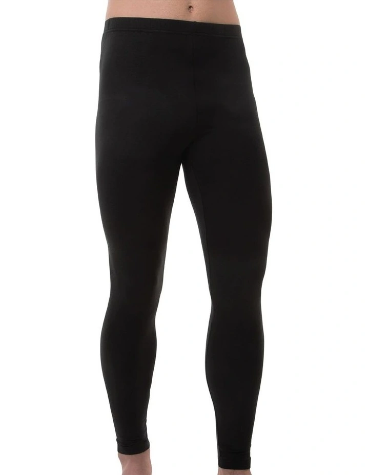 Heat Retention Long John Thermal in Black image 2
