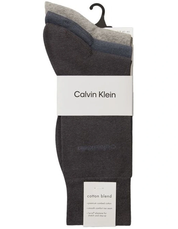 Plain Socks 3 Pack in Multi image 2