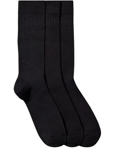 3 Pack Non Binding Cotton Socks