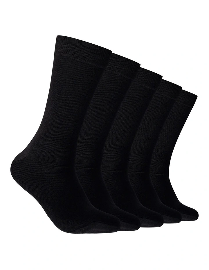 Mitchdowd Mens Basic Bamboo Crew Socks 5 Pack image 1