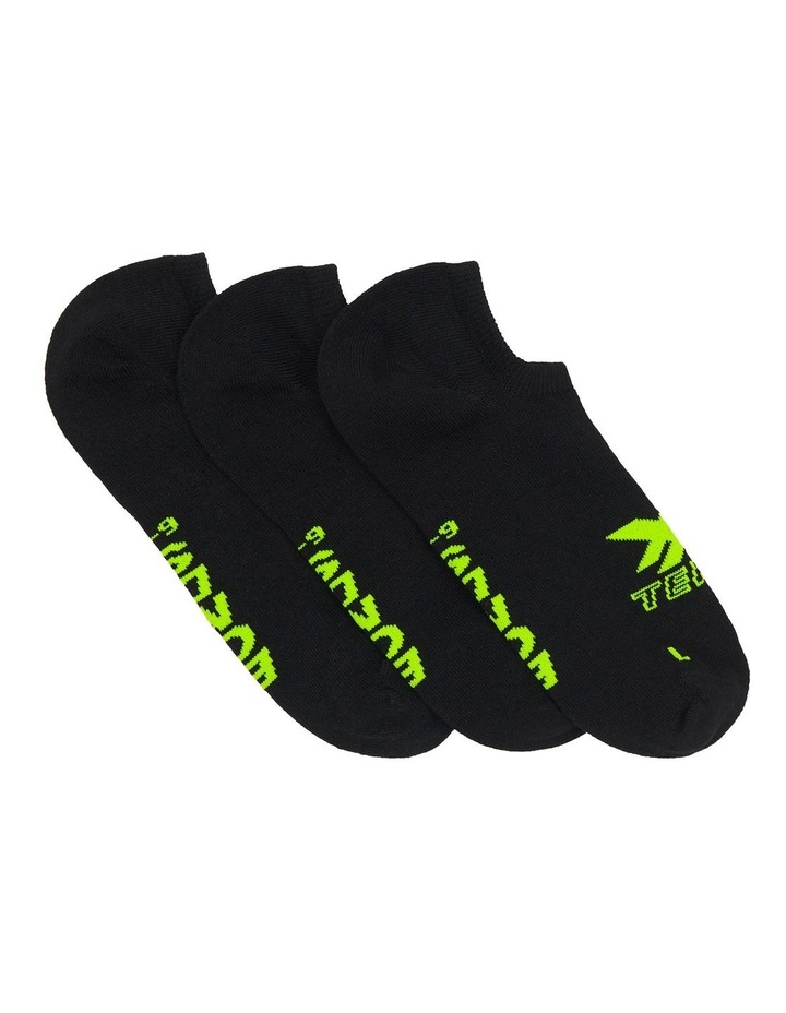 X-Temp No Show Socks 3 Pack in 04K Black