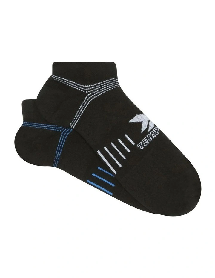 X-Temp Max Low Cut Socks 2 Pack in Black image 1