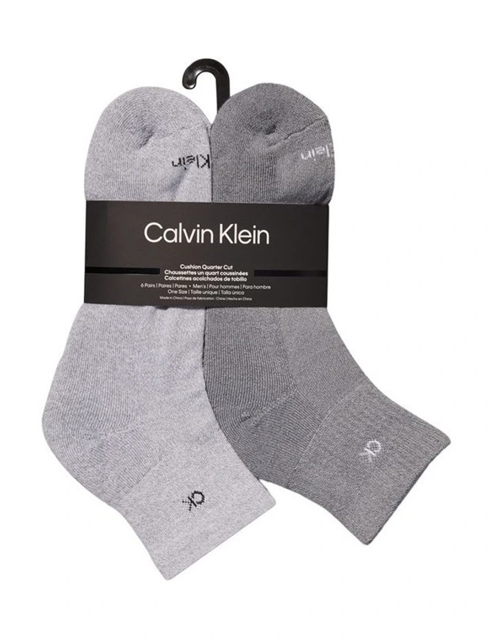 Quarter Crew Sport Socks 6 Pack in Multi image 2