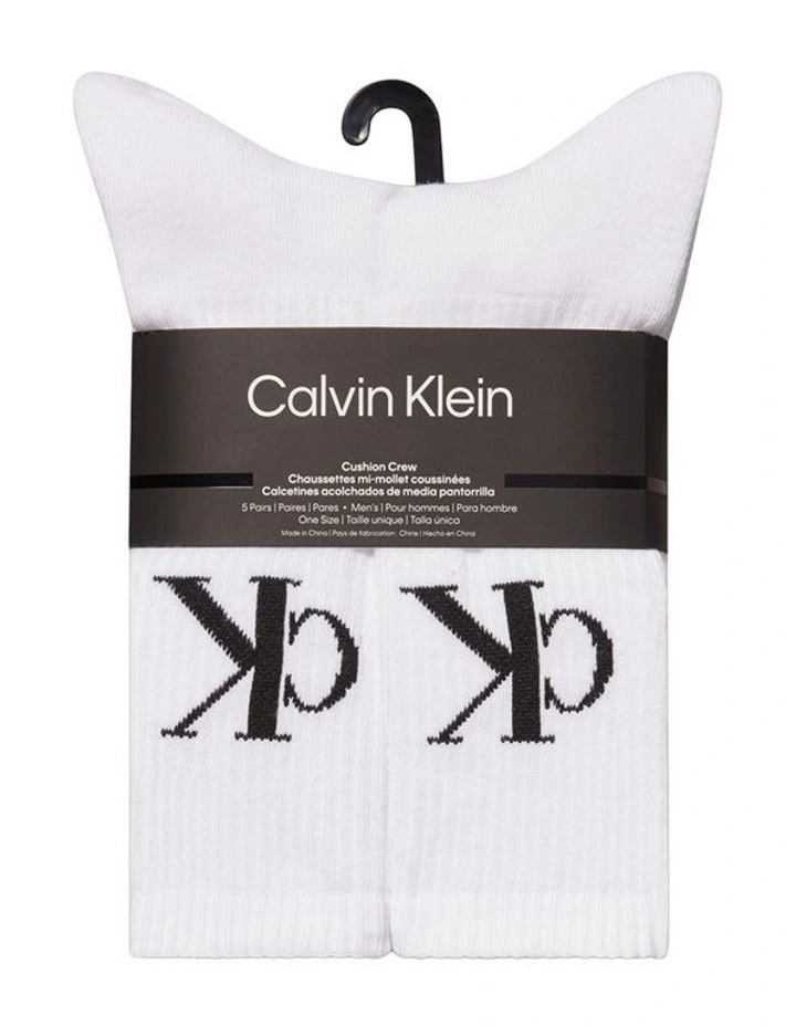 Cotton Socks 5 Pack in White image 2