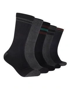 5 Pack Crew Sport Socks