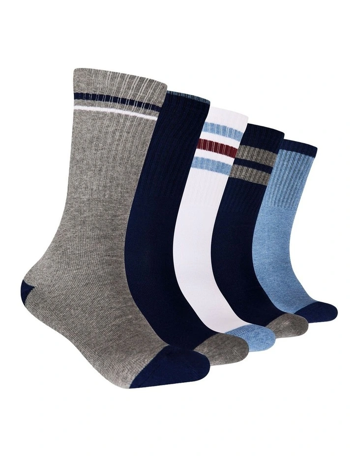 5 Pack Crew Sport Socks image 1