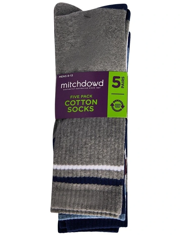 5 Pack Crew Sport Socks image 2